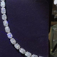 Hannah High Roller 10 Carat Moissanite Platinum-Plated Bracelet