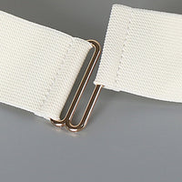 PU Leather Wide Elastic Belt