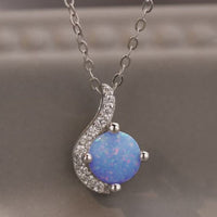 Sweet Beginnings Opal Pendant Necklace