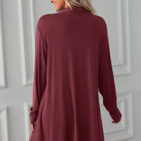 Open Front Long Sleeve Cardigan
