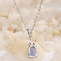 Find Your Center Opal Pendant Necklace