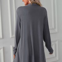 Open Front Long Sleeve Cardigan