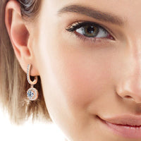 Diva Gorgeous 2 Carat Moissanite 925 Sterling Silver Drop Earrings