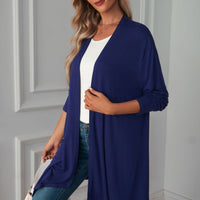 Open Front Long Sleeve Cardigan