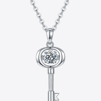 Moissanite Key Pendant Necklace