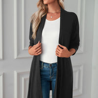 Open Front Long Sleeve Cardigan