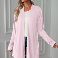 Open Front Long Sleeve Cardigan