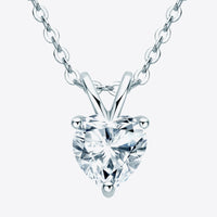 Vibrant Love 1 Carat Moissanite Heart-Shaped Pendant Necklace