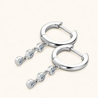 Moissanite Decor 925 Sterling Silver Earrings