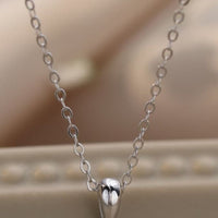 Opal Round Pendant Chain Necklace