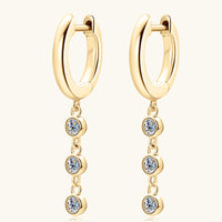 Moissanite Decor 925 Sterling Silver Earrings