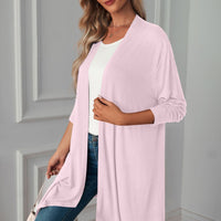 Open Front Long Sleeve Cardigan