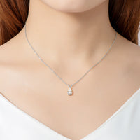 Tear of Joy 1.5 Carat Moissanite Pendant 925 Sterling Silver Necklace
