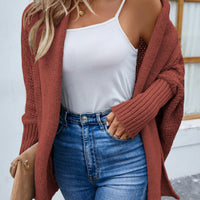 Great Comfort Open Front Long Sleeve Cardigan