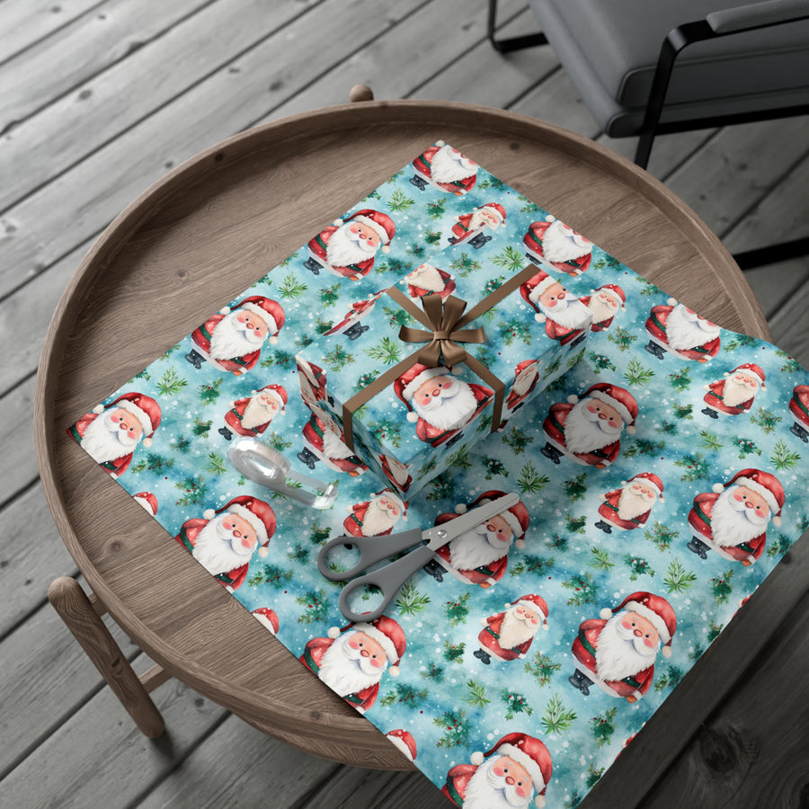 Santa Baby Satin Gift Wrap Papers