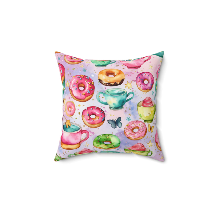 Sweets and Serenity Spun Polyester Square Pillow