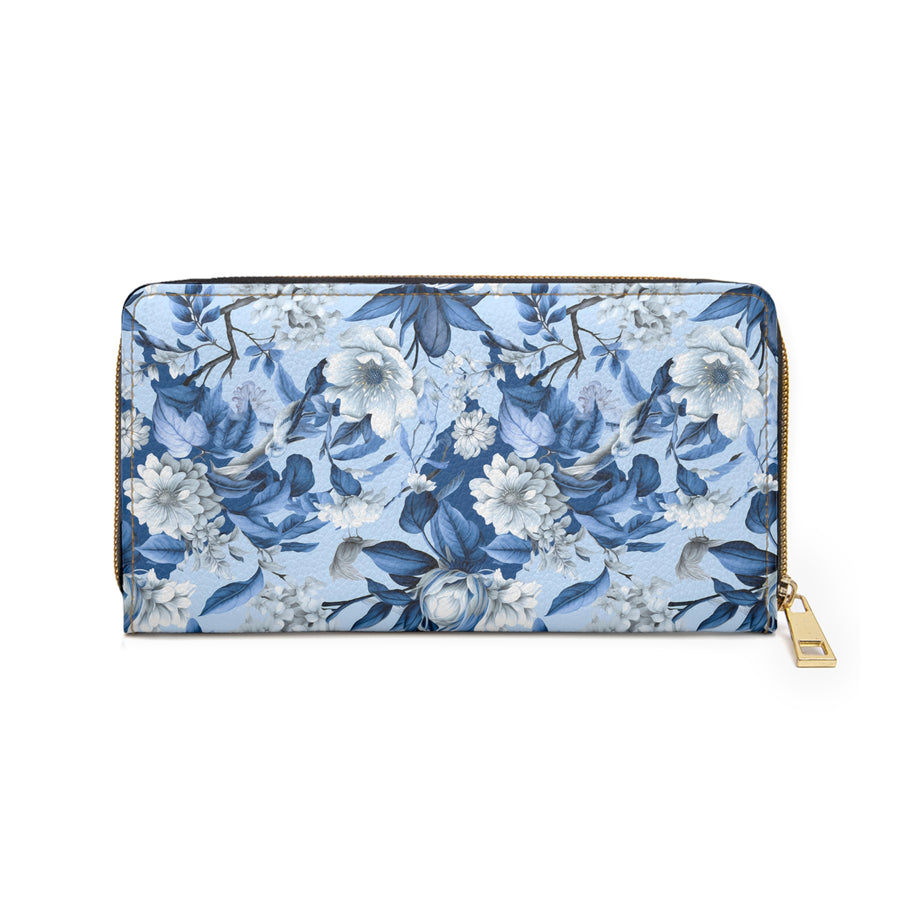 Oriental Bloom Zipper Wallet