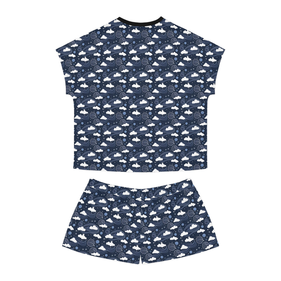 Midnight Moon and Star Women's Short Pajama Set