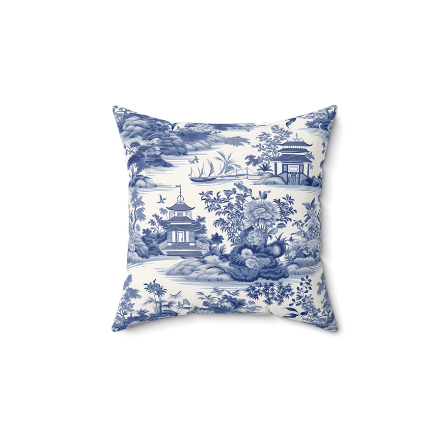 Oriental Dreams Spun Polyester Square Pillow