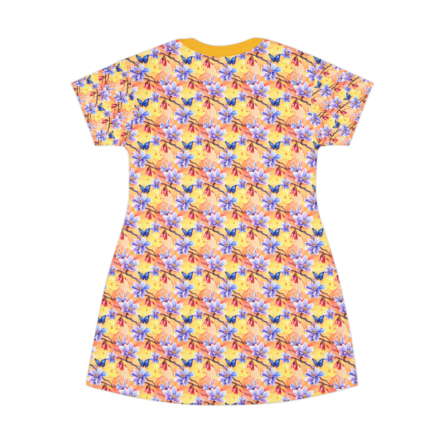 Sunshine Blooms Nightwear T-Shirt Dress