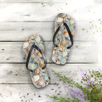 Seaside Serenity Seashell Flip-Flops: Walk in Coastal Comfort