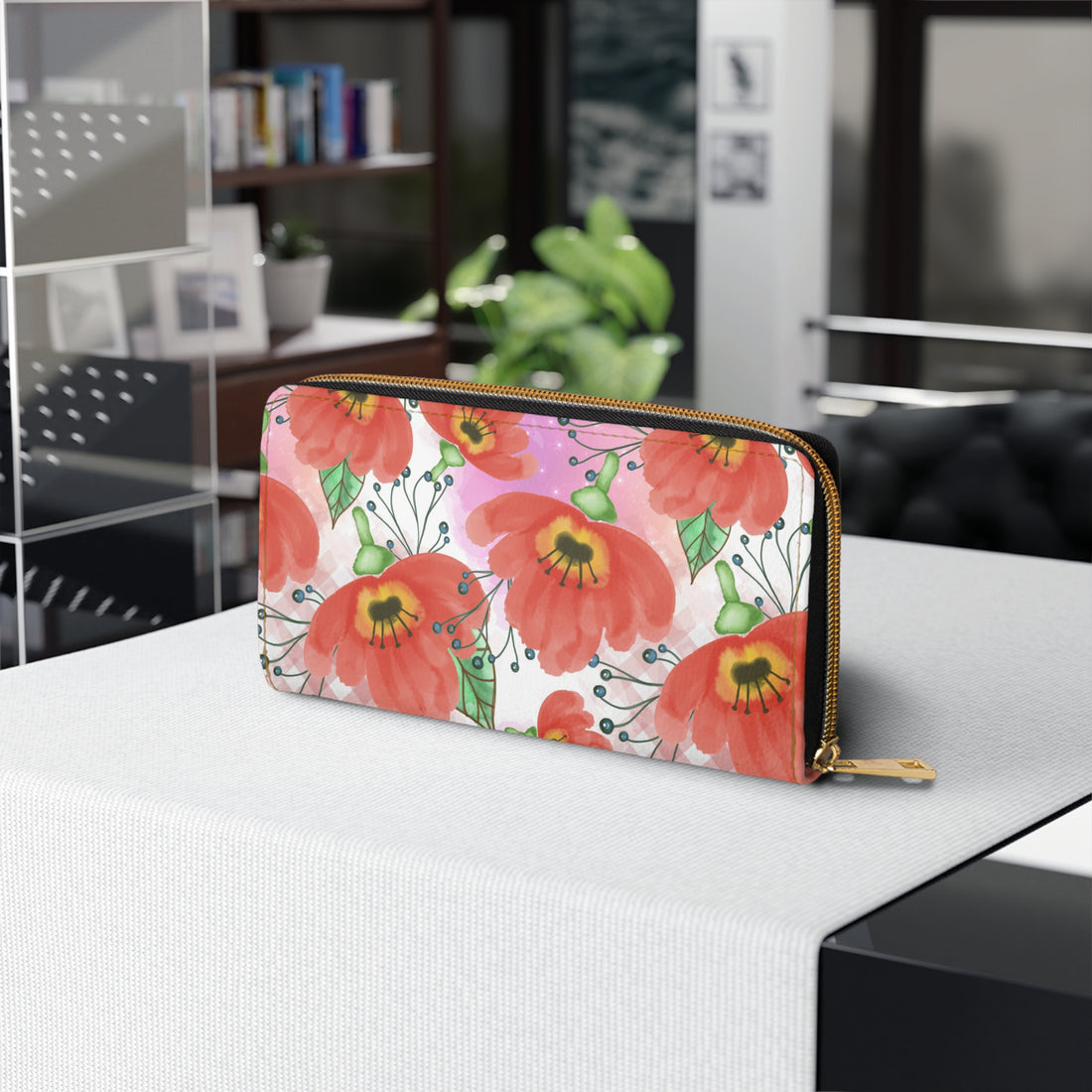 California Poppies Zipper Wallet