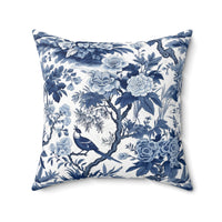Tropical Chinoiserie Spun Polyester Square Pillow