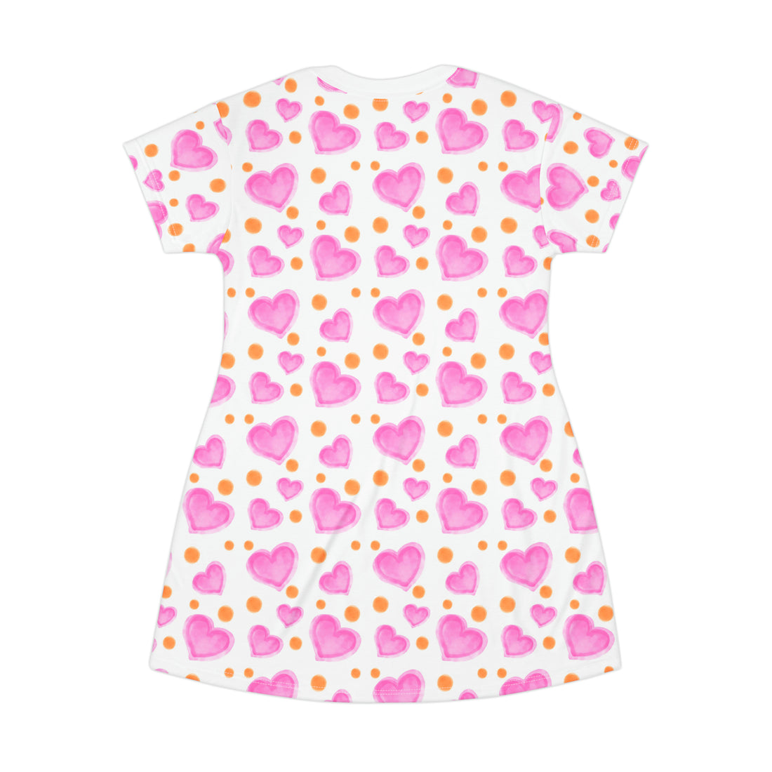 Sweetheart Nightgown T-Shirt Dress (AOP)