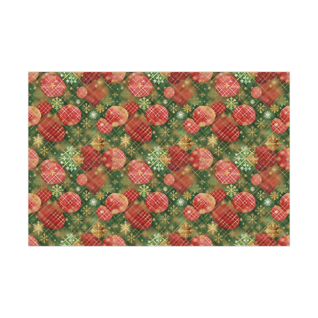 Green Holiday Gift Wrap Papers