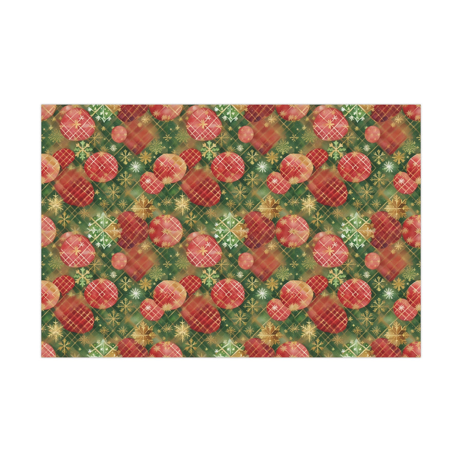 Green Holiday Gift Wrap Papers