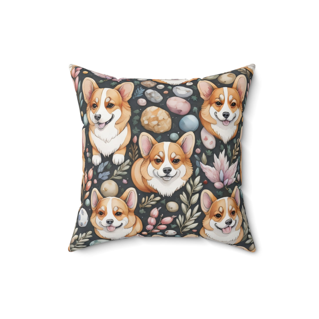 Corgis Spun Polyester Square Pillow