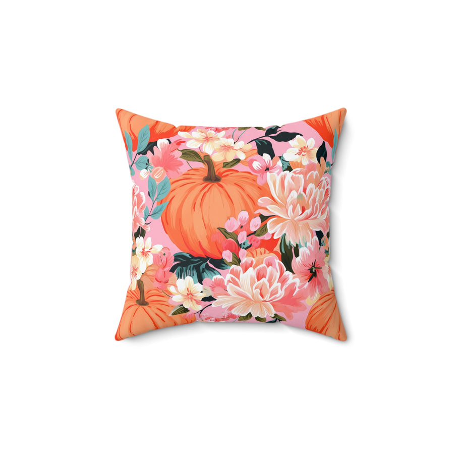 Blushing Fall Spun Polyester Square Pillow