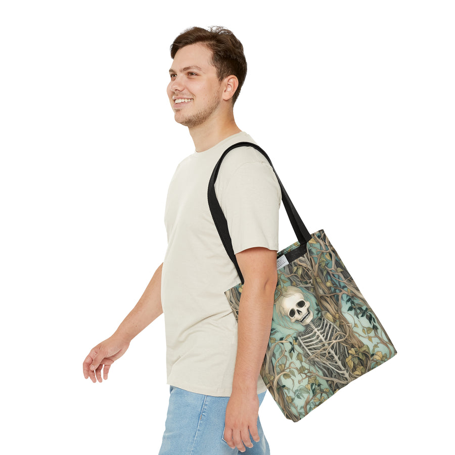 Skeleton Halloween Trick or Treat Adult Tote Bag