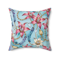 Stargazer Serenity Wisteria Spun Polyester Square Pillow