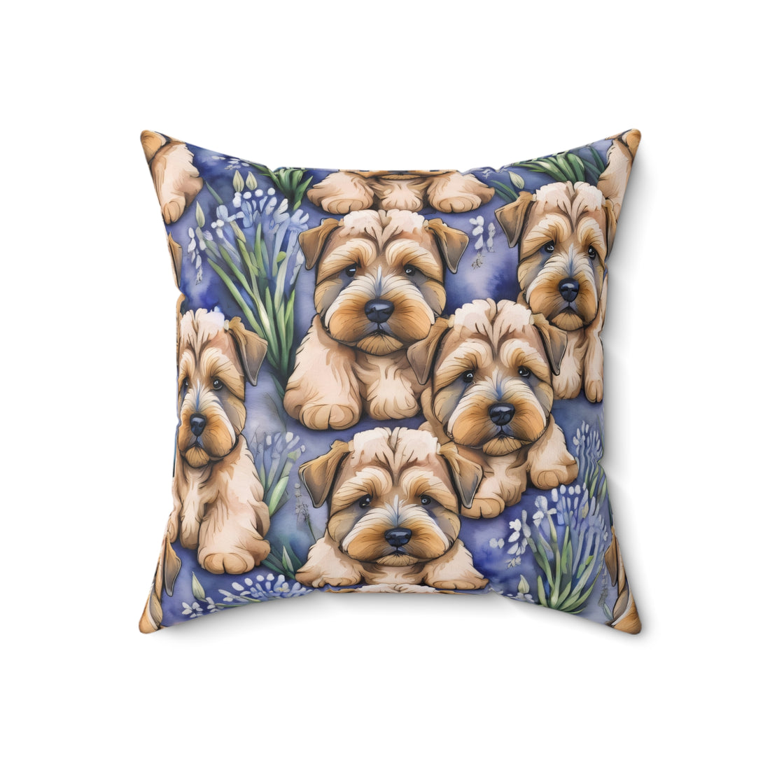 Dandelion Wheaten Spun Polyester Square Pillow