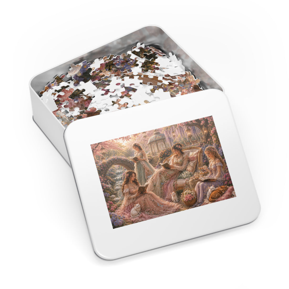 Regency Women Reading In Romantic Garden Puzzle | 1000 Piece Jigsaw