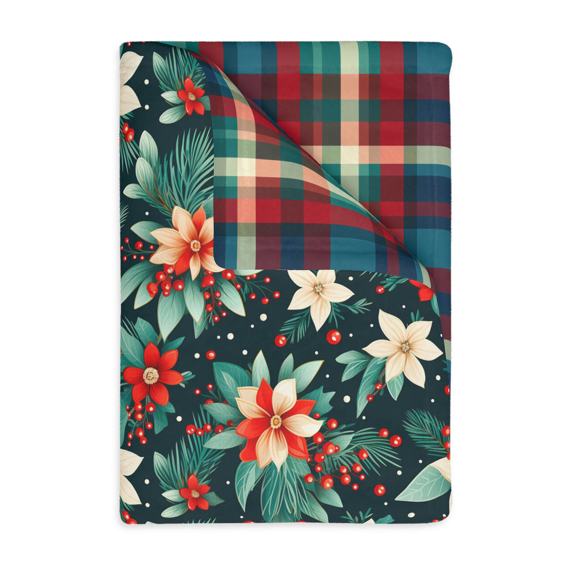 Home For The Holiday Reversible Velveteen Minky Blanket