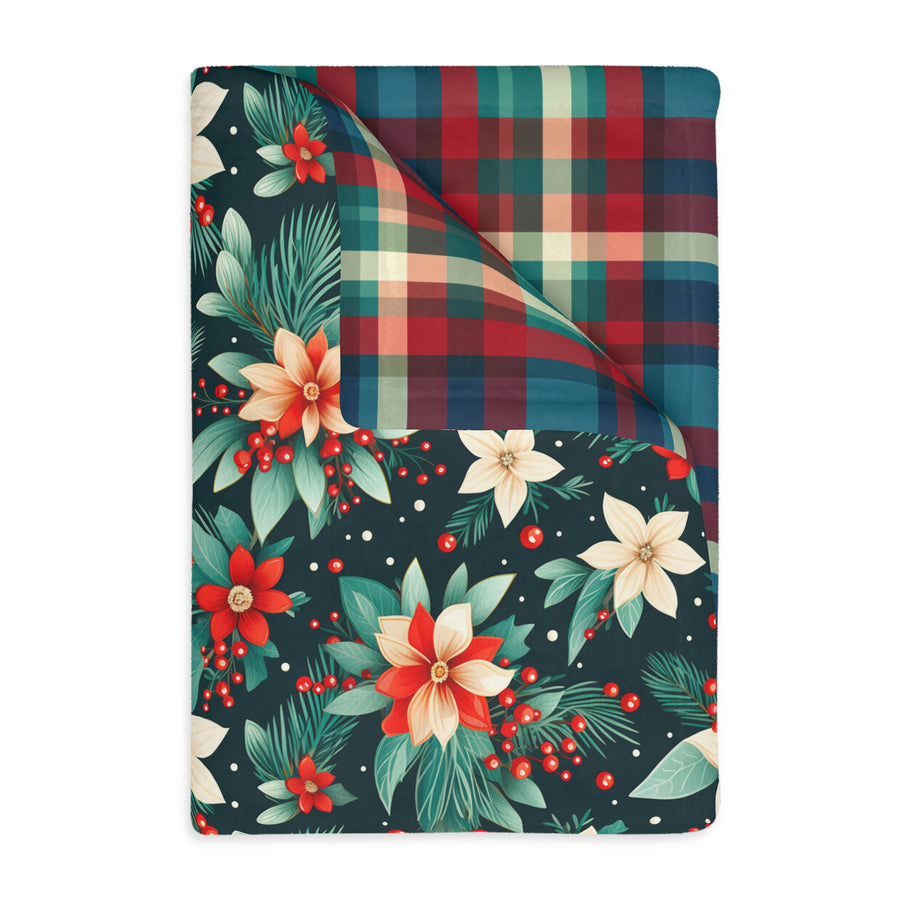 Home For The Holiday Reversible Velveteen Minky Blanket