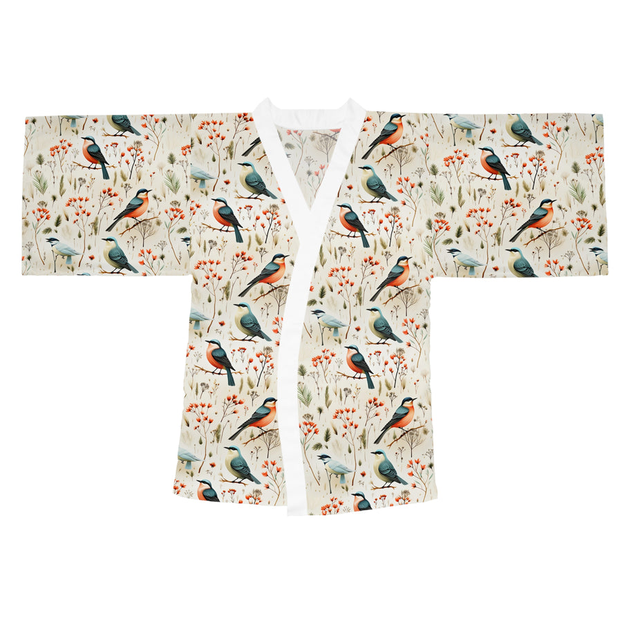 Aviary Sitting Pretty Long Sleeve Kimono Robe