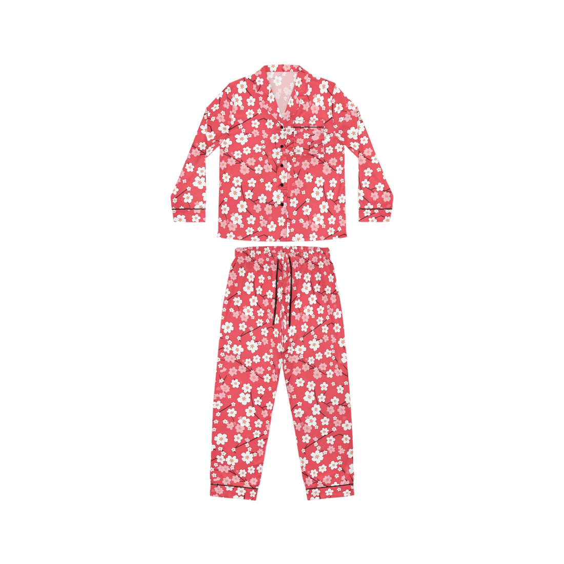 Cherry Prim Women's Luxury Satin Pajamas