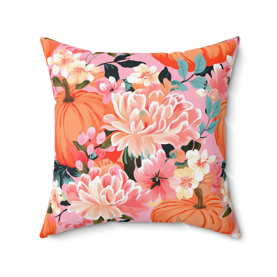 Blushing Fall Spun Polyester Square Pillow