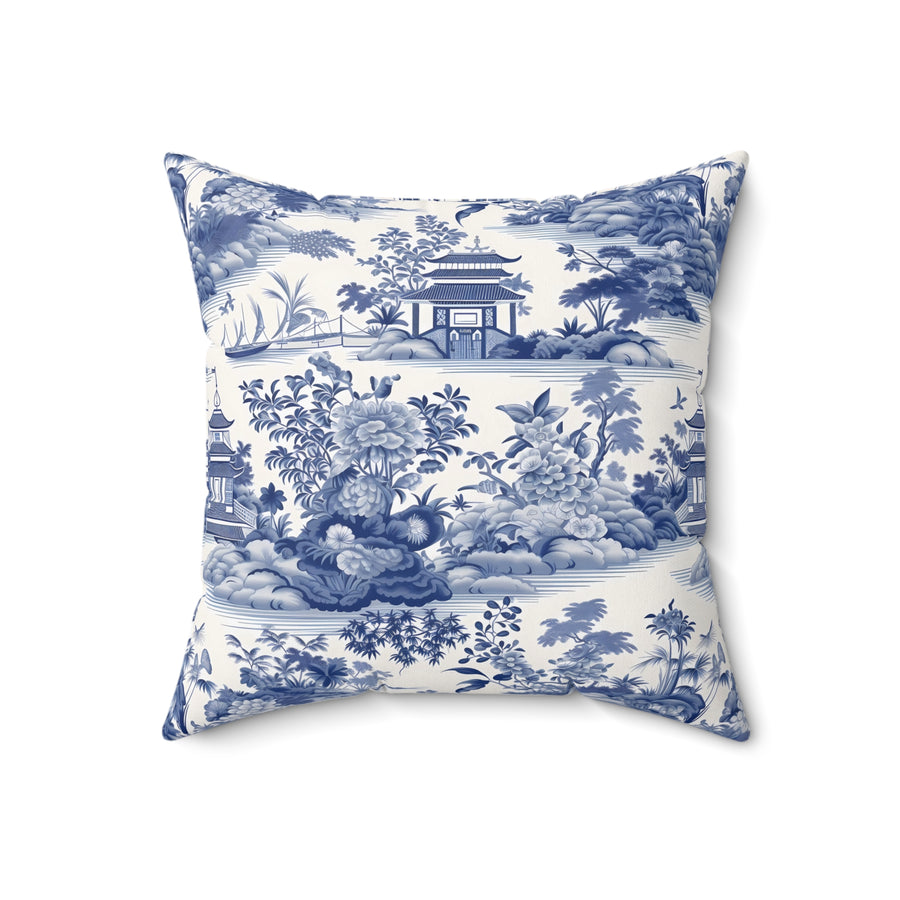 Oriental Dreams Spun Polyester Square Pillow