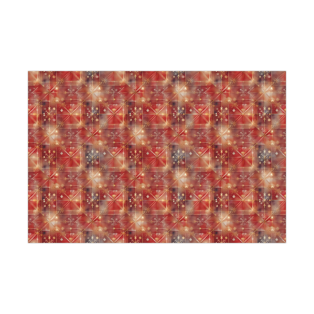 Red Gold Gift Wrap Papers