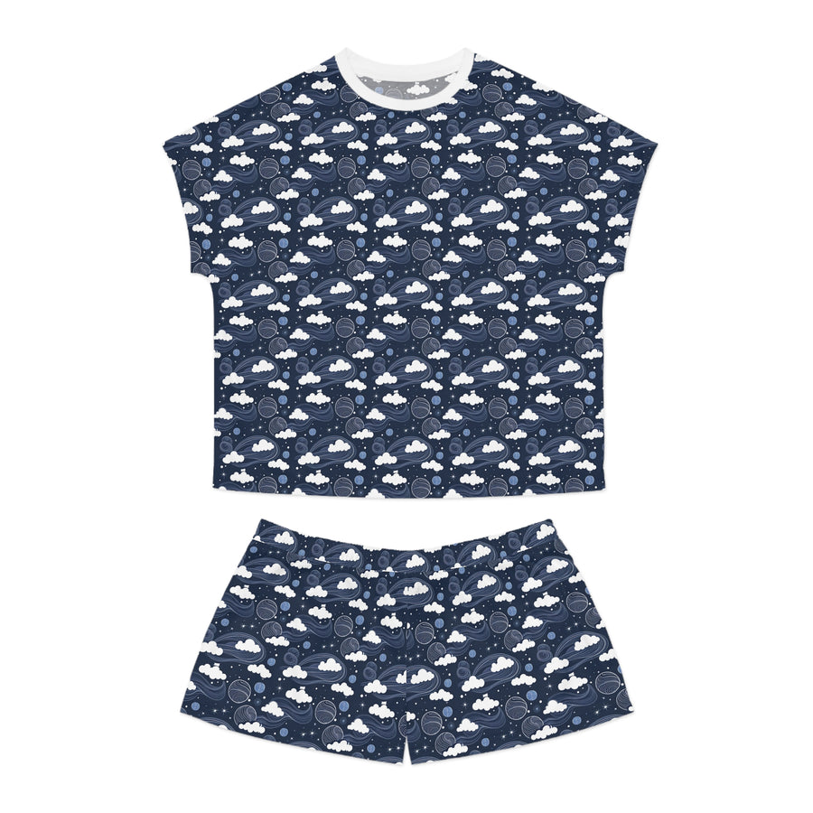 Midnight Moon and Star Women's Short Pajama Set