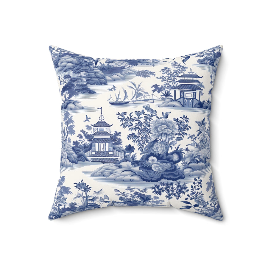 Oriental Dreams Spun Polyester Square Pillow