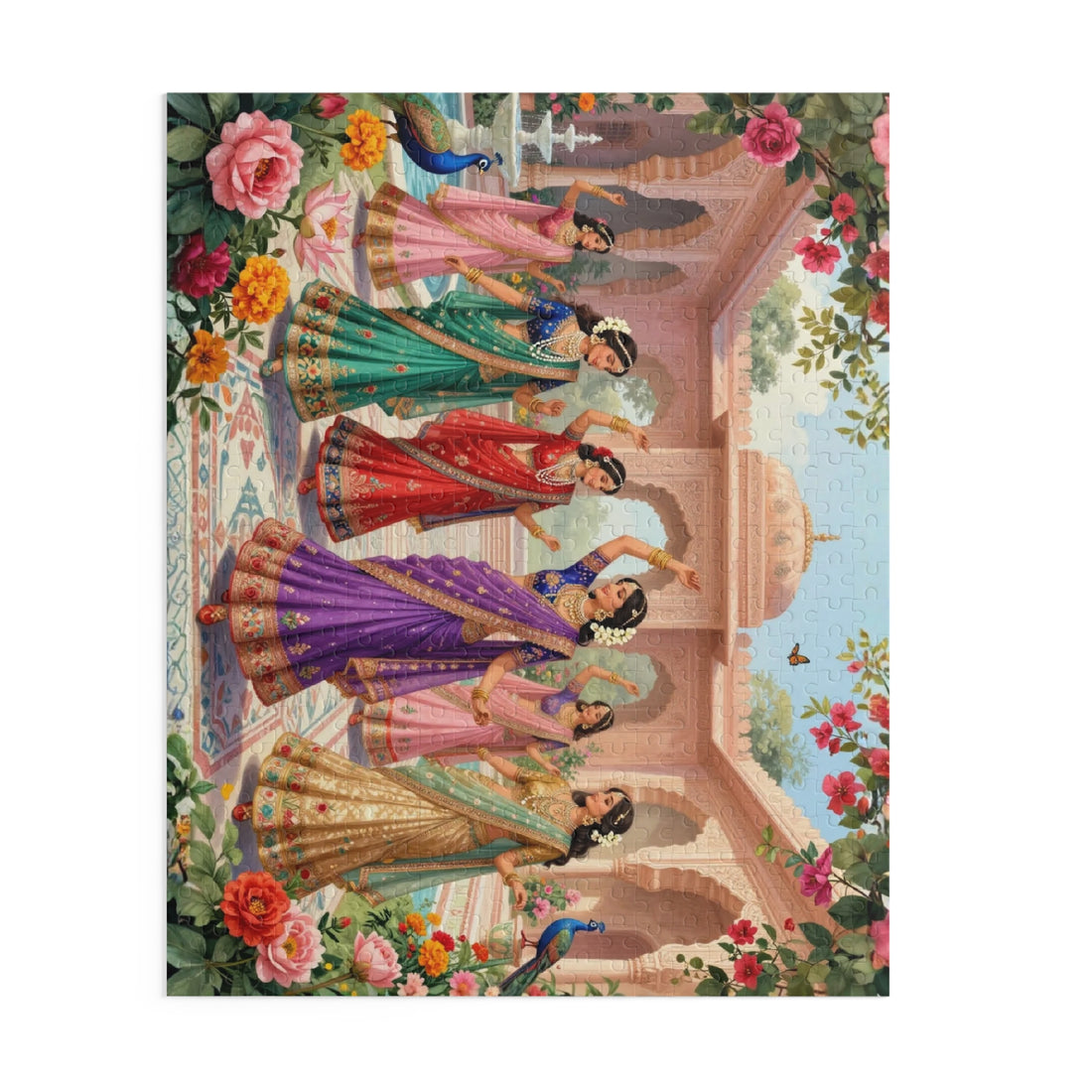 Indian Sari Garden Puzzle (120, 252, 500-Piece)