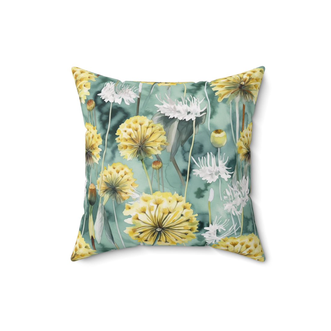 Fun and Dandy Dandelion Spun Polyester Square Pillow