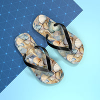 Seaside Serenity Seashell Flip-Flops: Walk in Coastal Comfort