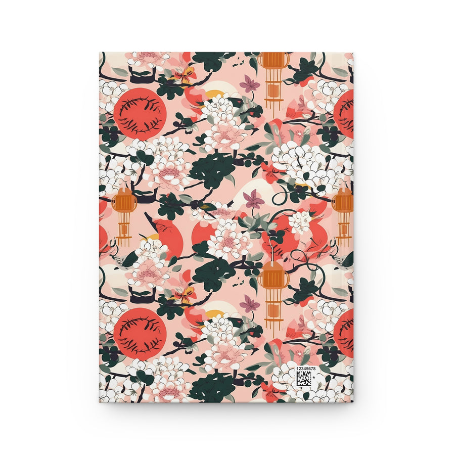 Oriental Blossoms Hardcover Journal Matte