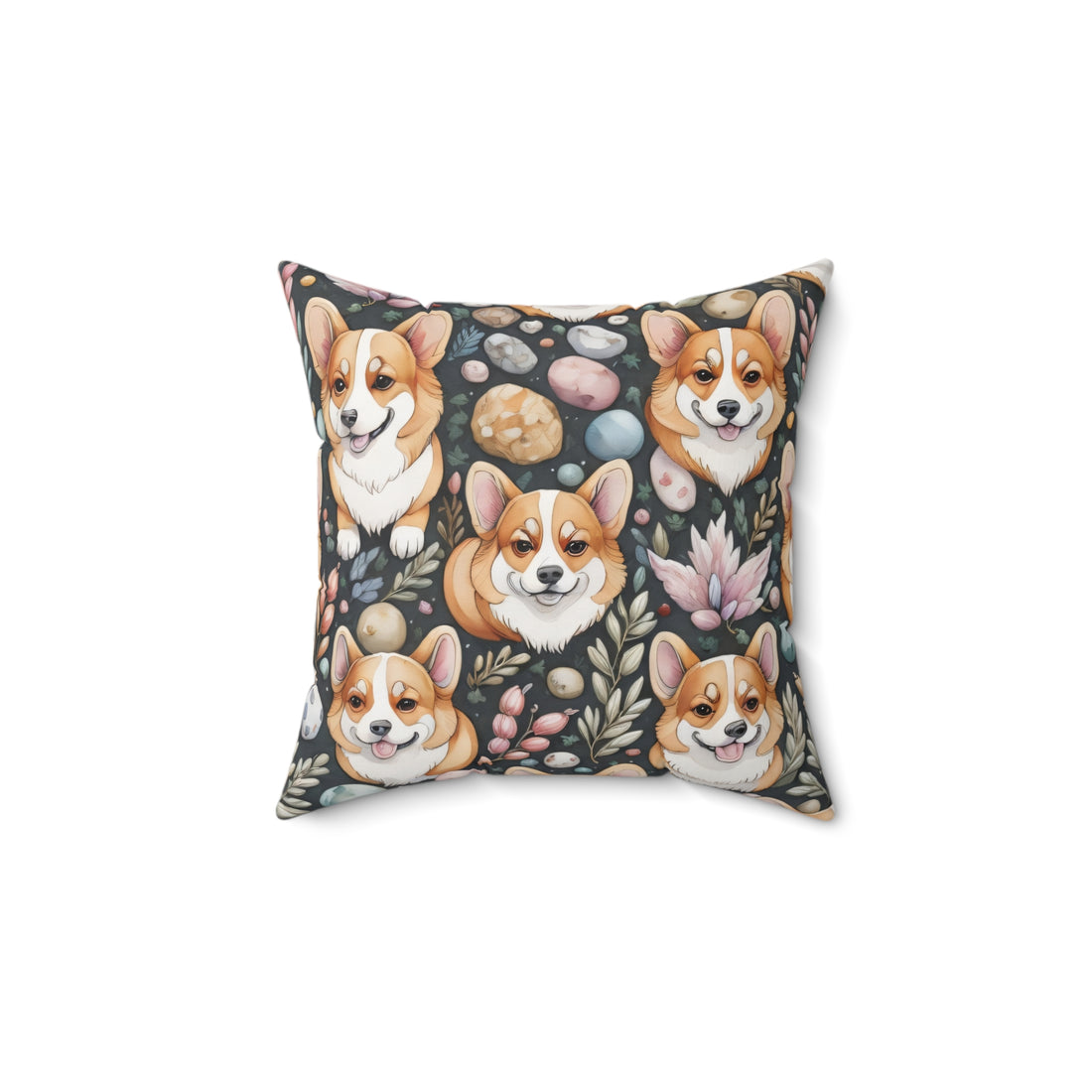 Corgis Spun Polyester Square Pillow